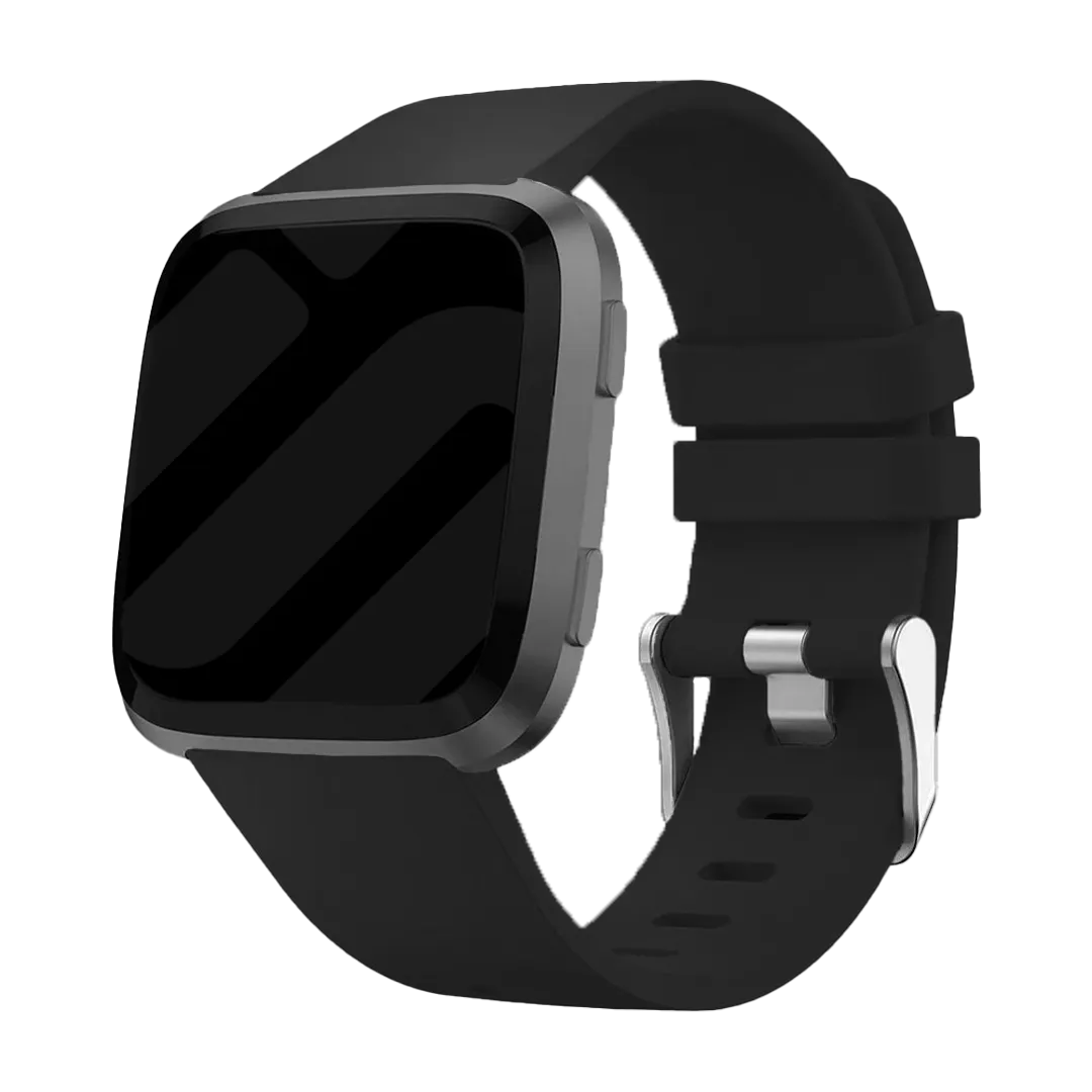 Fitbit Versa (2) siliconen bandje (zwart)