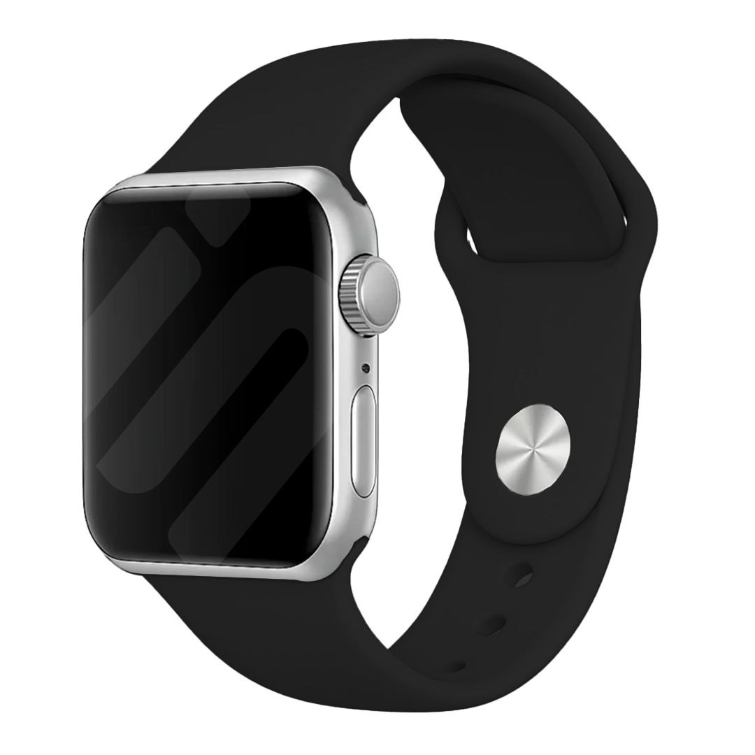 Apple Watch sport bandje (zwart)