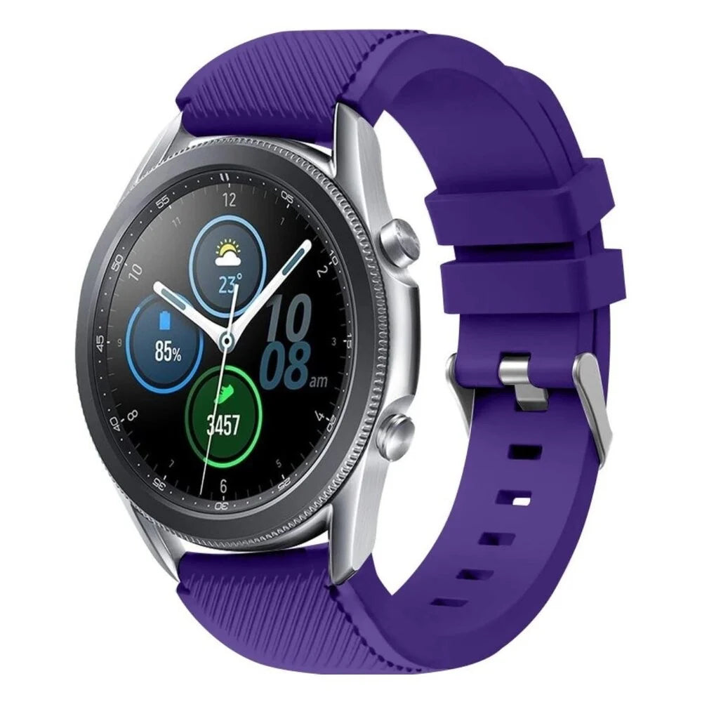 Samsung Galaxy Watch 3 45mm siliconen bandje (paars)