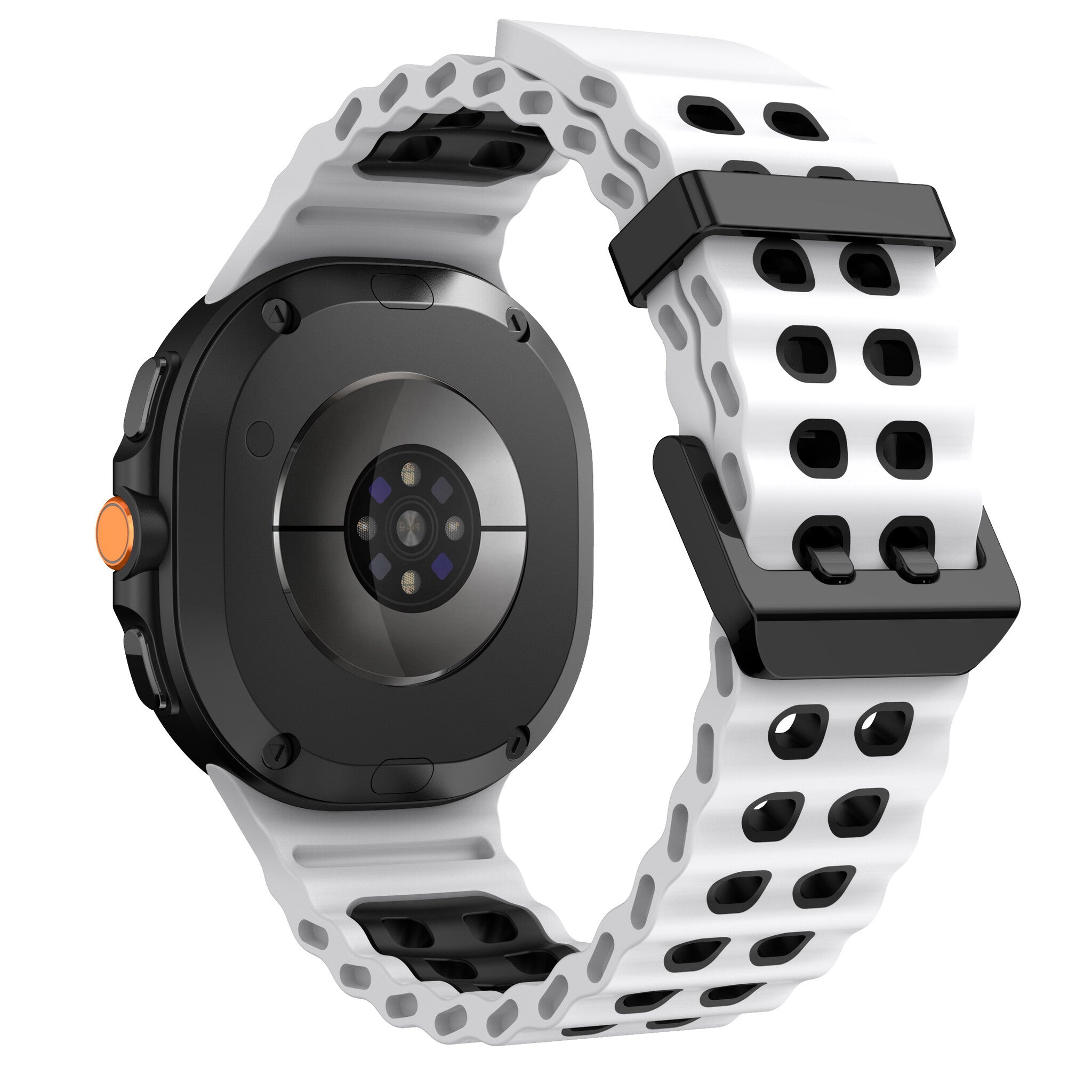 Samsung Galaxy Watch 8 - 44mm Ocean bandje (wit/zwart)