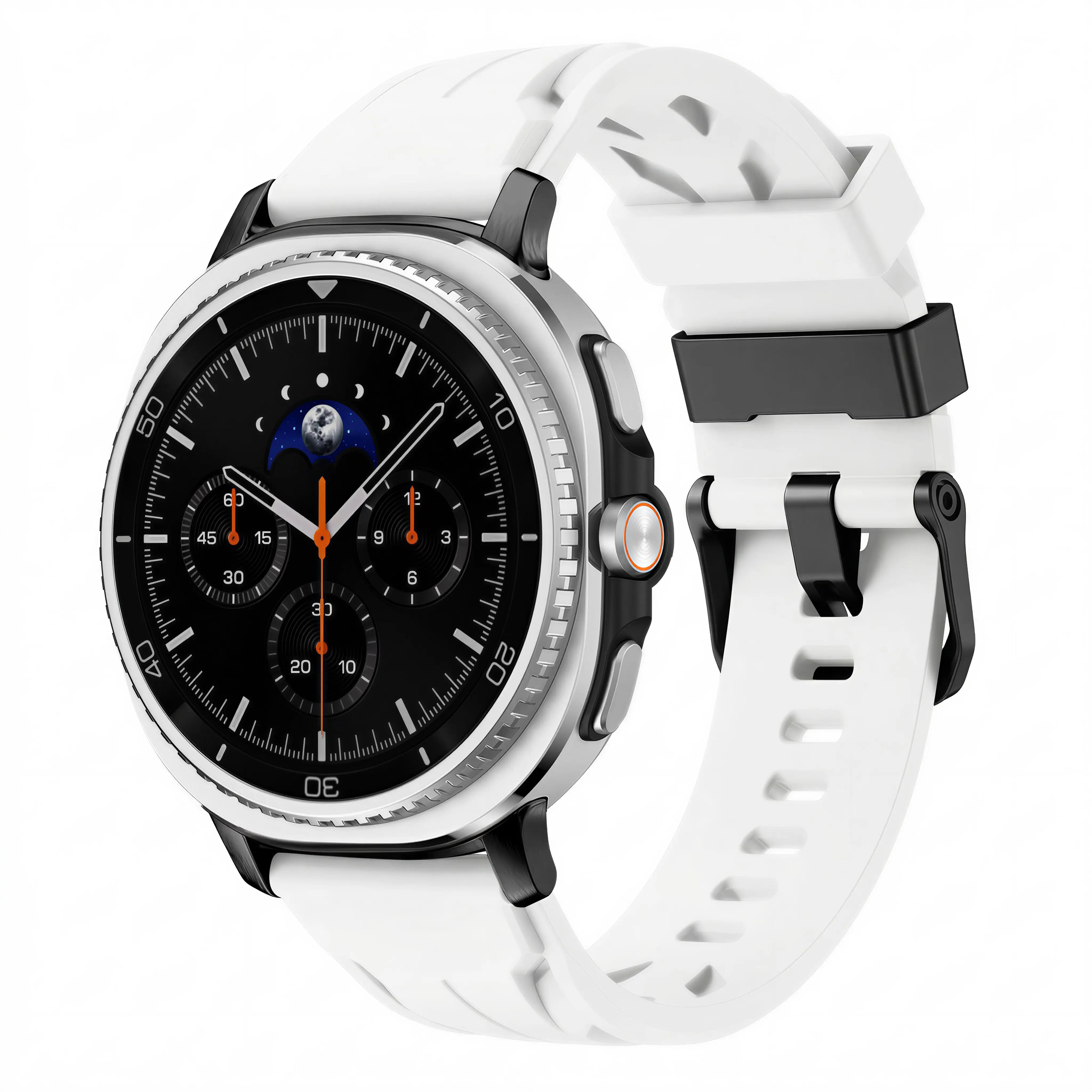 Samsung Galaxy Watch 9 - 44mm Race Silicone Strap (White)