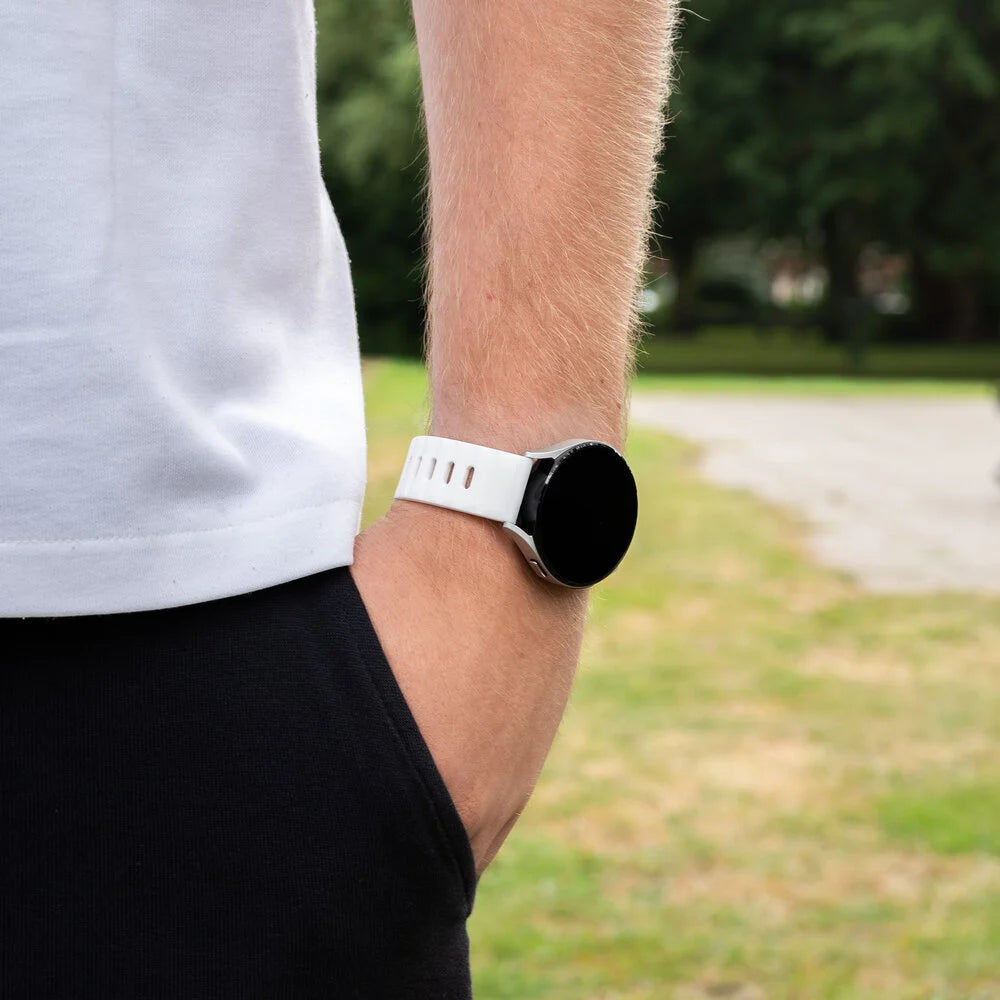 Polar Ignite outdoor siliconen bandje (wit)