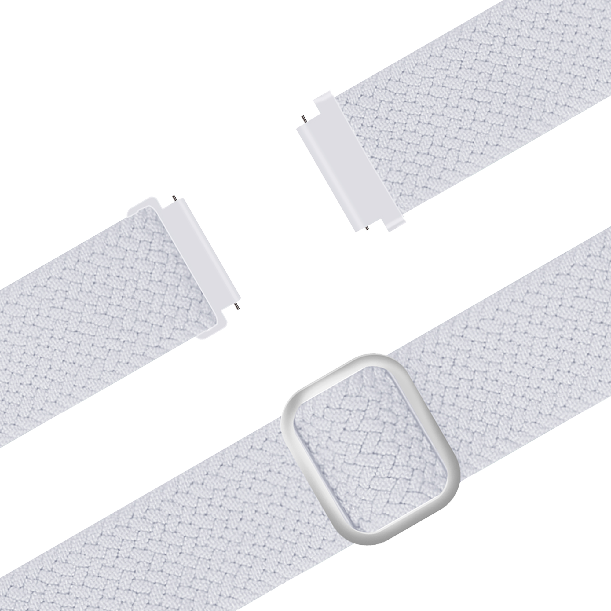 Bandz Garmin Forerunner 265s Adjustable Braided Strap (White)