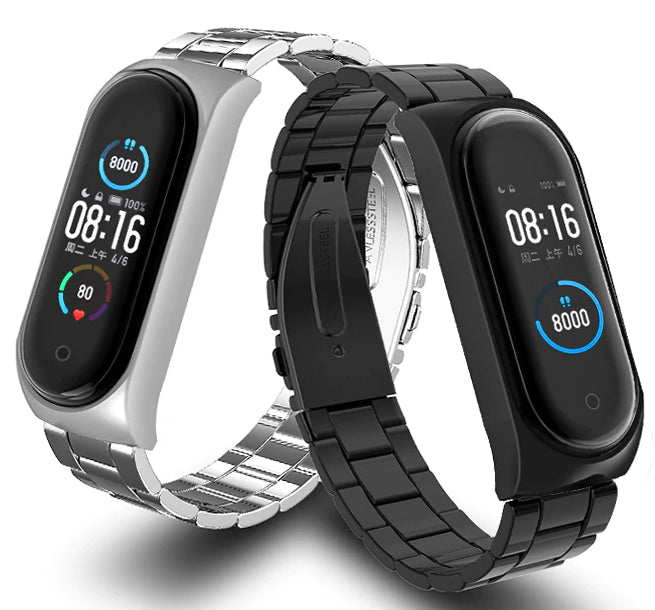 Xiaomi Mi Band 6 stalen bandje (zwart)