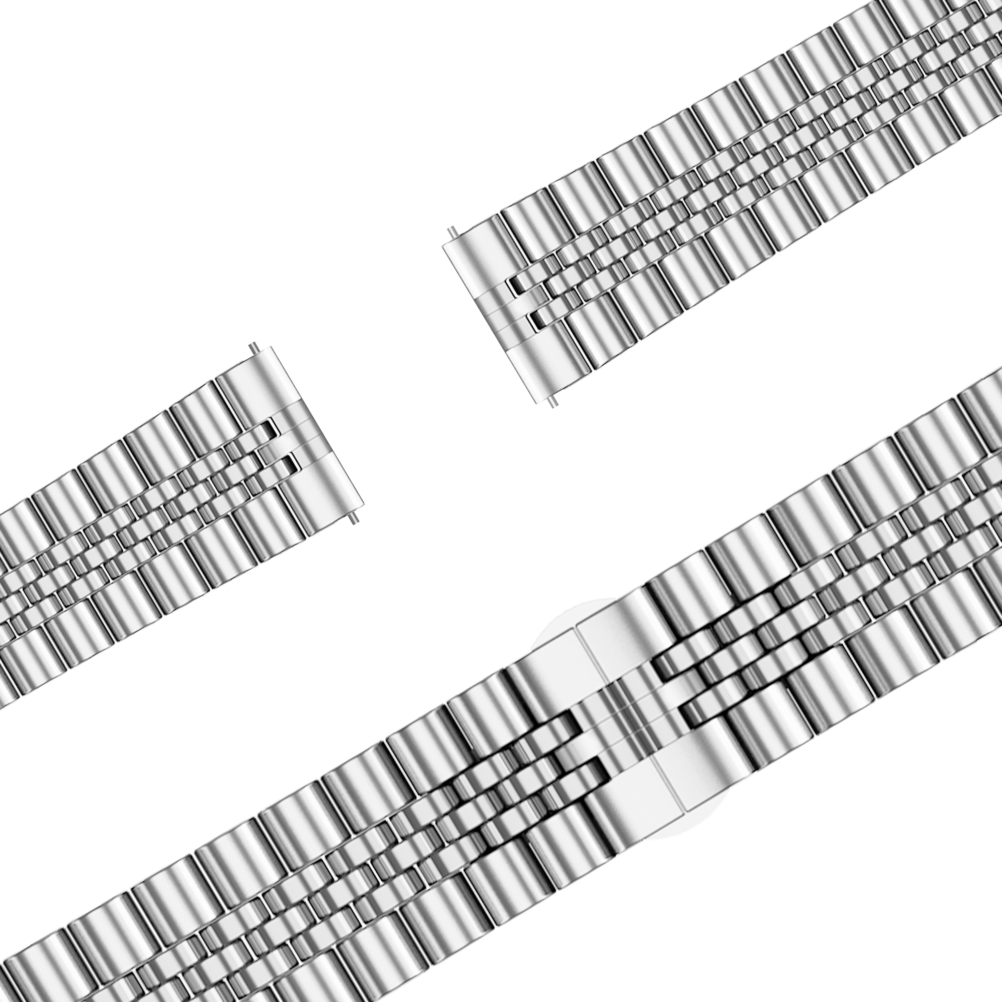 Bandz Garmin Venu SQ stalen band 'Jubilee' (zilver)