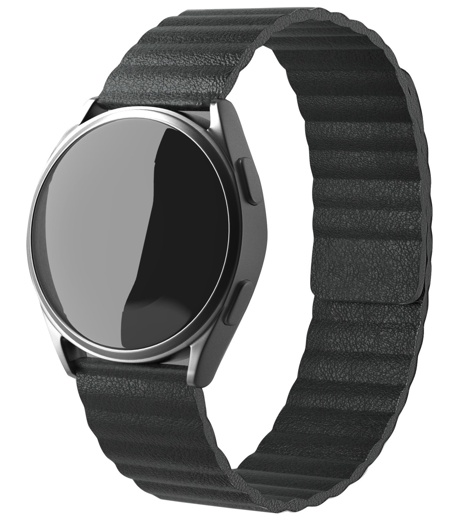 Coros Apex 46mm Leather Loop Strap (Black)