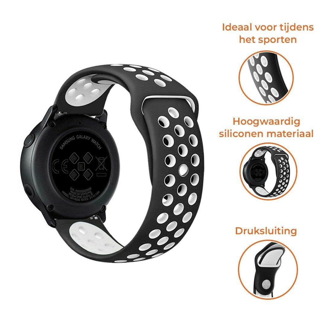 Suunto 9 Peak Pro sport band (zwart/wit)