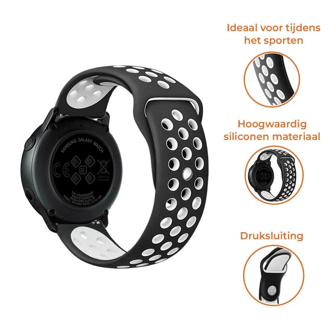 Suunto Run sport band (zwart/wit)