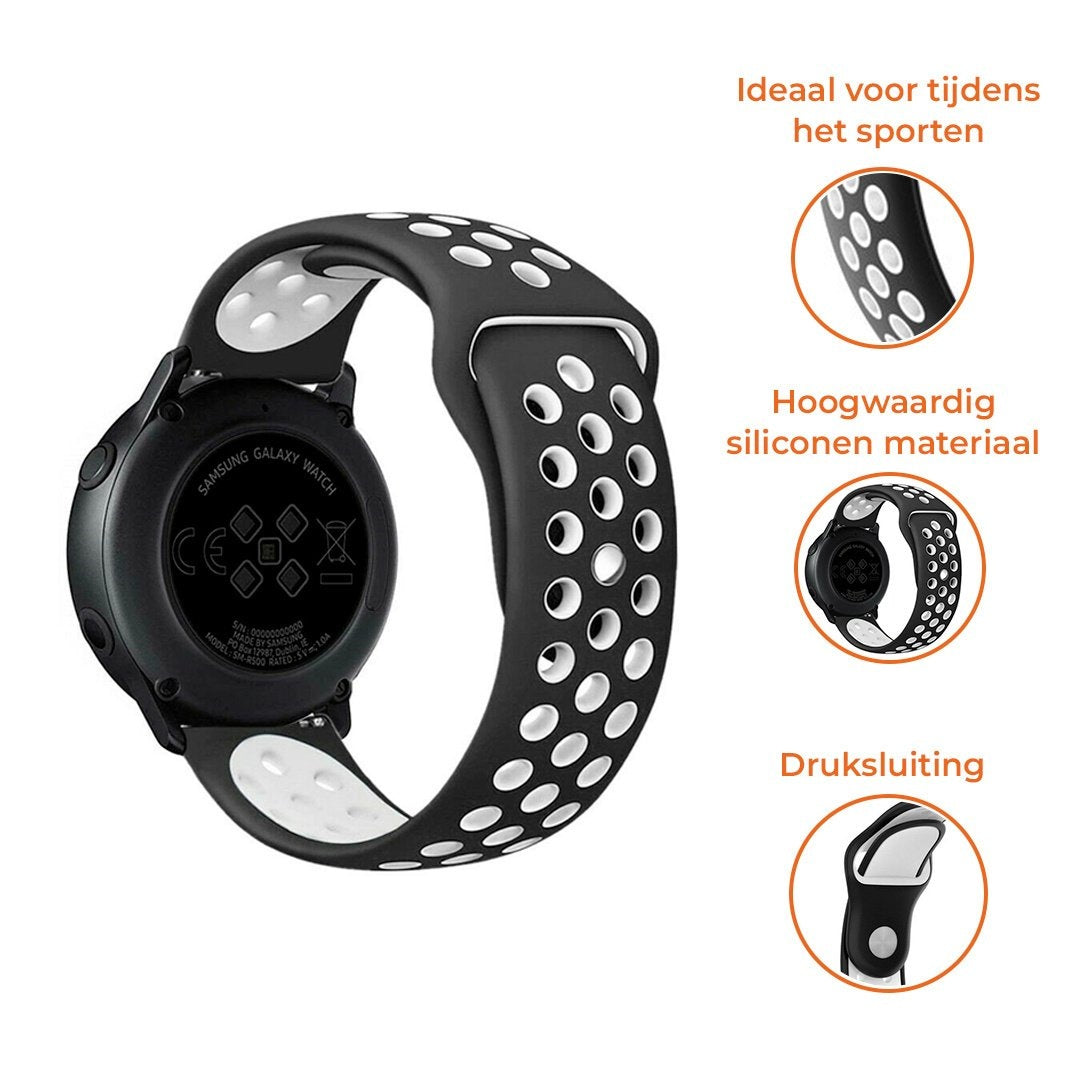 Suunto Race (S) sport band (zwart/wit)
