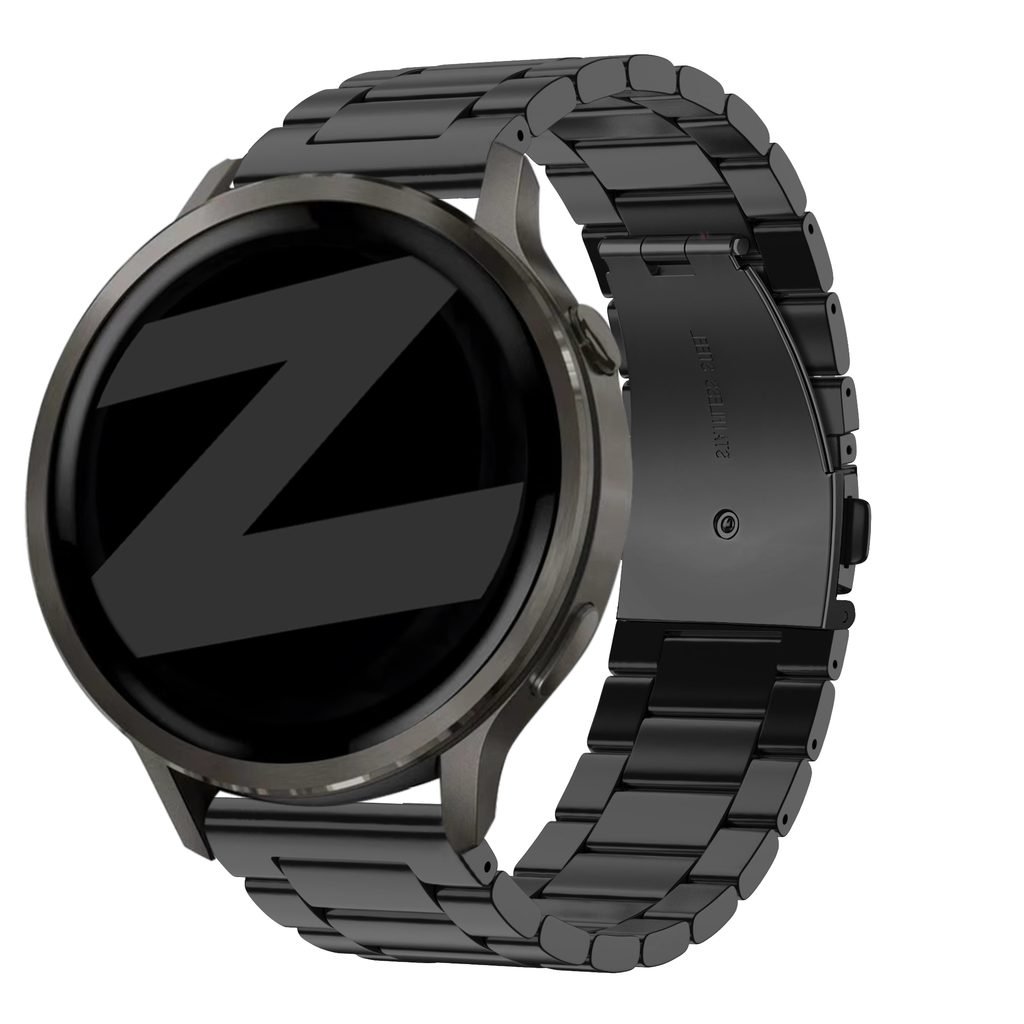 Bandz Garmin Venu 2s stalen band 'Classic' (zwart)