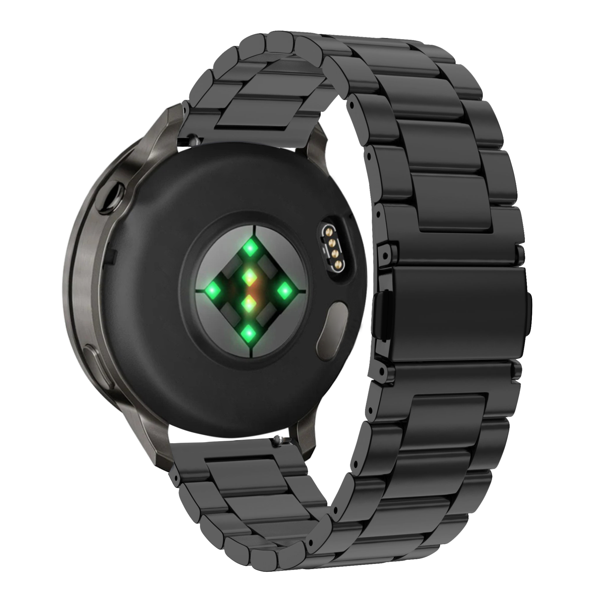 Bandz Garmin Venu 3s stalen band 'Classic' (zwart)