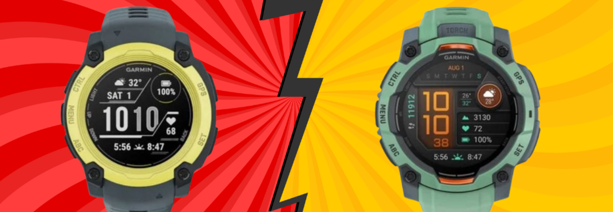 El Garmin Instinct 3 vs al Garmin Instinct E