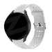 Bandz Levowatch Tiny Patterned Silicone Strap (White)