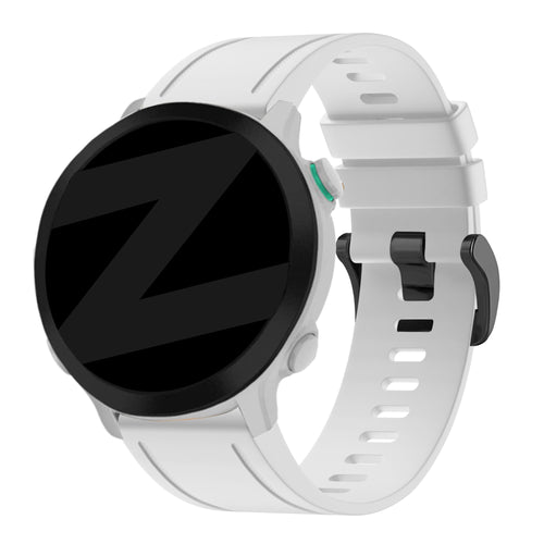 Bandz Garmin D2 Delta S siliconen band met gesp (wit)