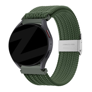 Bandz Coros Apex 2 Pro gevlochten nylon band (olijfgroen)
