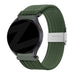 Bandz OnePlus Watch Lite gevlochten nylon band (olijfgroen)
