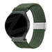Bandz Levowatch Tiny gevlochten nylon band (olijfgroen)