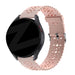 Bandz Withings Steel HR Sport siliconen band met bloemenpatroon (roze)