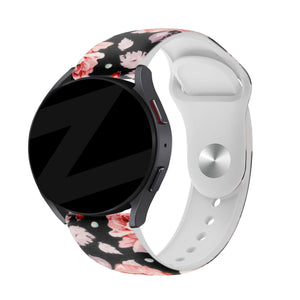 Bandz ICE Smart 3.0 Rectangular 1.78 Silicone Strap 'Flowers'