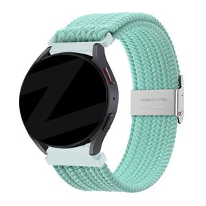 Bandz Garmin Vivomove Sport gevlochten nylon band (turquoise)