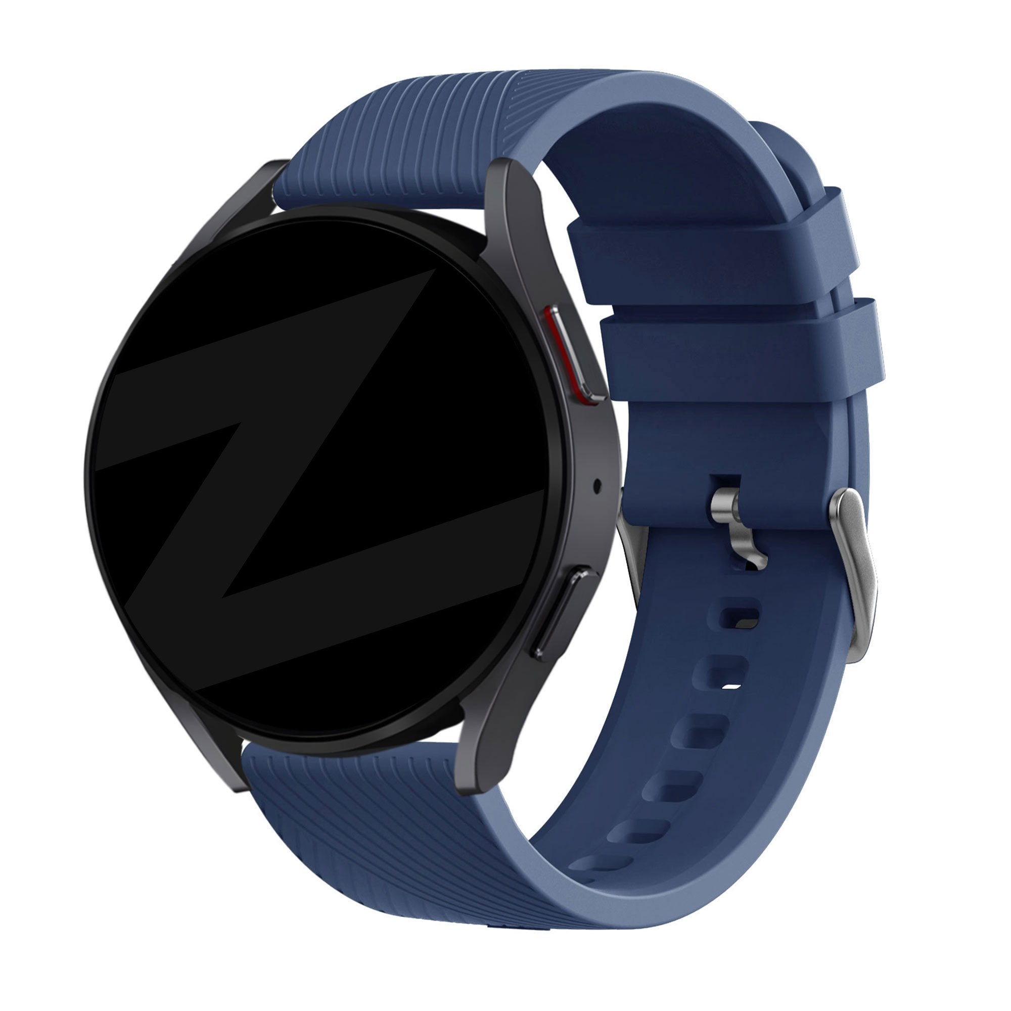 Bandz Amazfit Cheetah (Pro) siliconen band 'Deluxe' (donkerblauw)