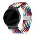 Bandz Withings ScanWatch 2 - 42mm gevlochten nylon band (regenboog)