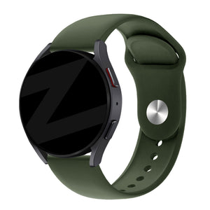Bandz Huawei Watch GT 5 - 46mm sport band 'Deluxe' (olijfgroen)
