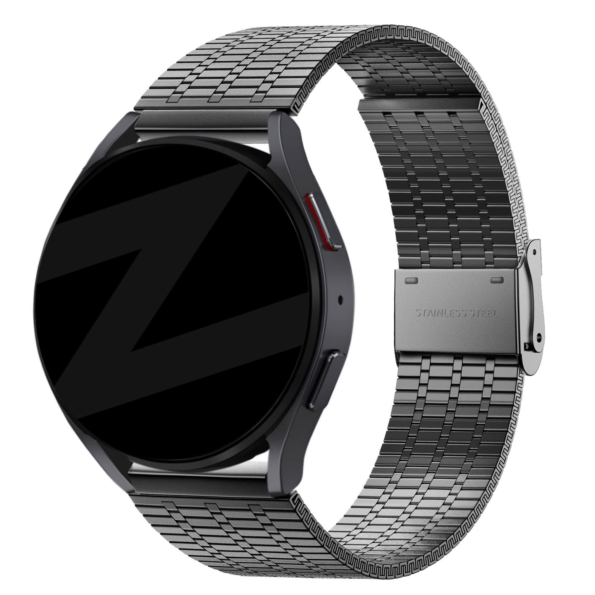 Bandz Garmin Venu SQ 2 verstelbare stalen band (zwart)