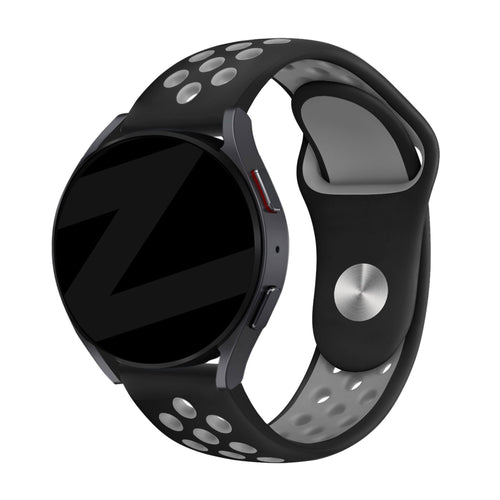 Bandz Huawei Watch GT 5 - 46mm sport band 'Deluxe' (zwart/grijs)