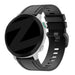 Bandz Garmin Fenix 8 - 43mm siliconen band met gesp (zwart)