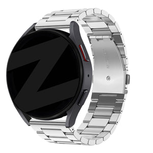 Bandz Amazfit Balance 2 stalen band 'Classic' (zilver)