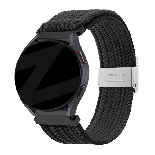 Bandz CMF Watch Pro 2 gevlochten nylon band (zwart)