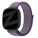 Bandz Fitbit Sense nylon loop band (donkerblauw)