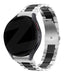 Bandz Samsung Galaxy Watch 7 44mm stalen band 'Classic' (zilver/zwart)