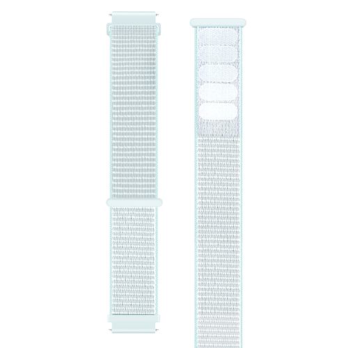 Withings ScanWatch Nova nylon bandje (licht cyaan)