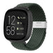 Fitbit Versa 3 verstelbaar gevlochten bandje (donkergroen)
