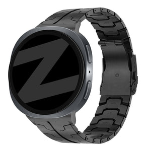 Bandz Samsung Galaxy Watch 8 - 44mm stalen band 'Iron' (zwart)