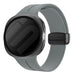  Samsung Galaxy Watch 8 - 40mm D-buckle siliconen bandje (donkergrijs)