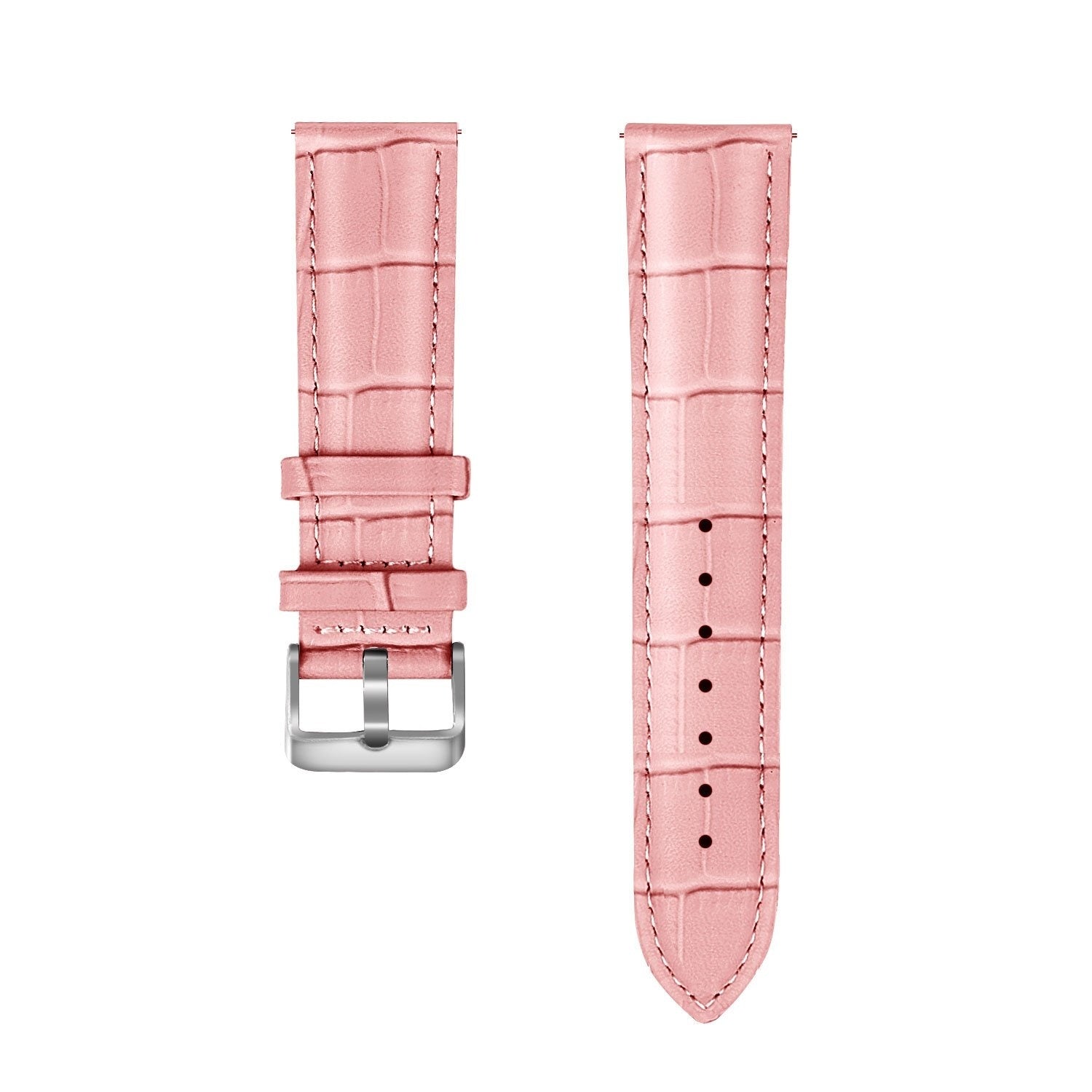 Amazfit Active 2 leather crocodile grain bandje (zand roze)