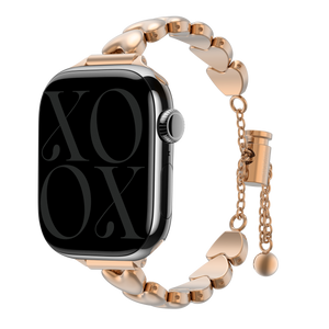 xoxo Wildhearts Apple Watch Steel Strap 'Hearts' (Rose Gold)