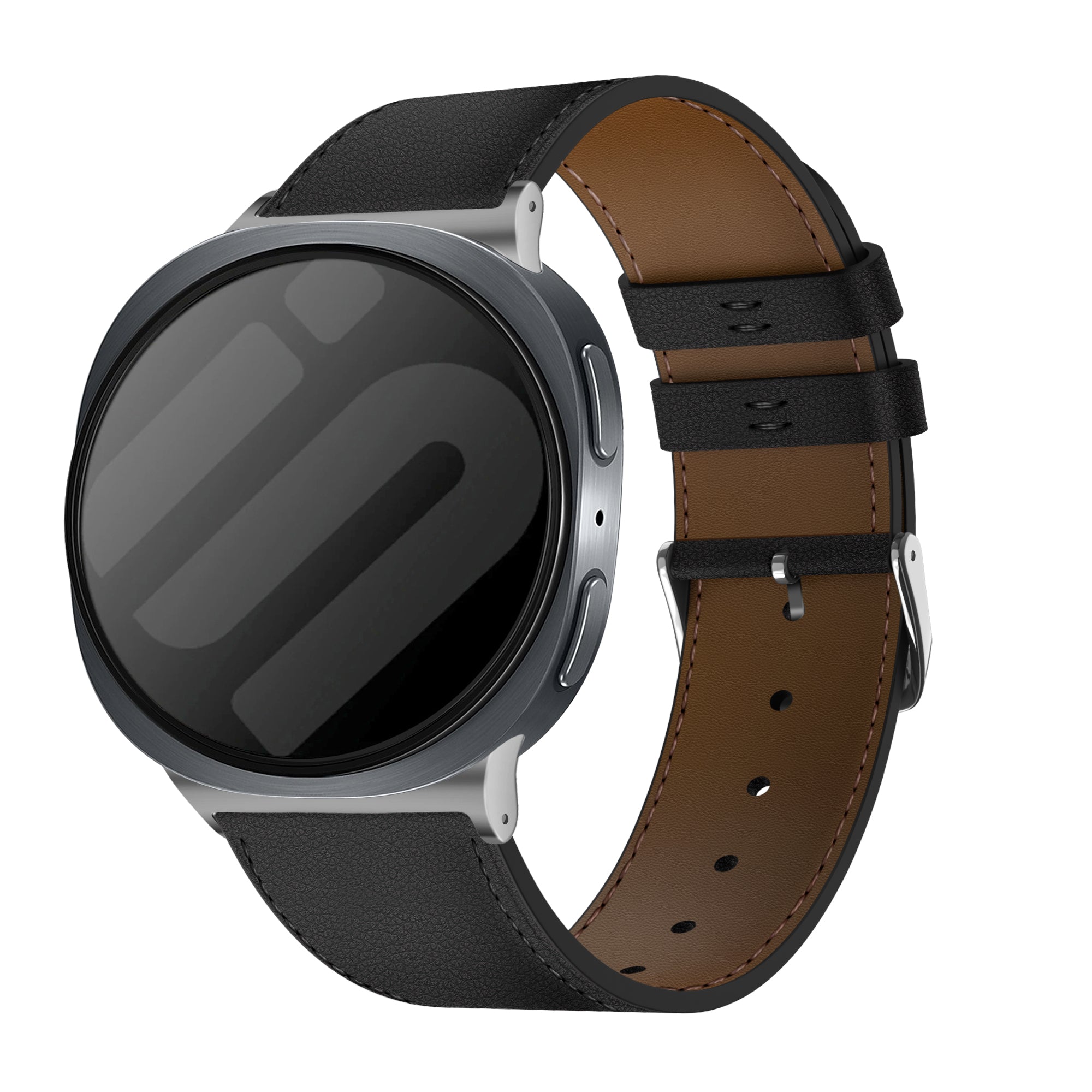 Samsung Galaxy Watch 8 - 44mm modern leren band (zwart)