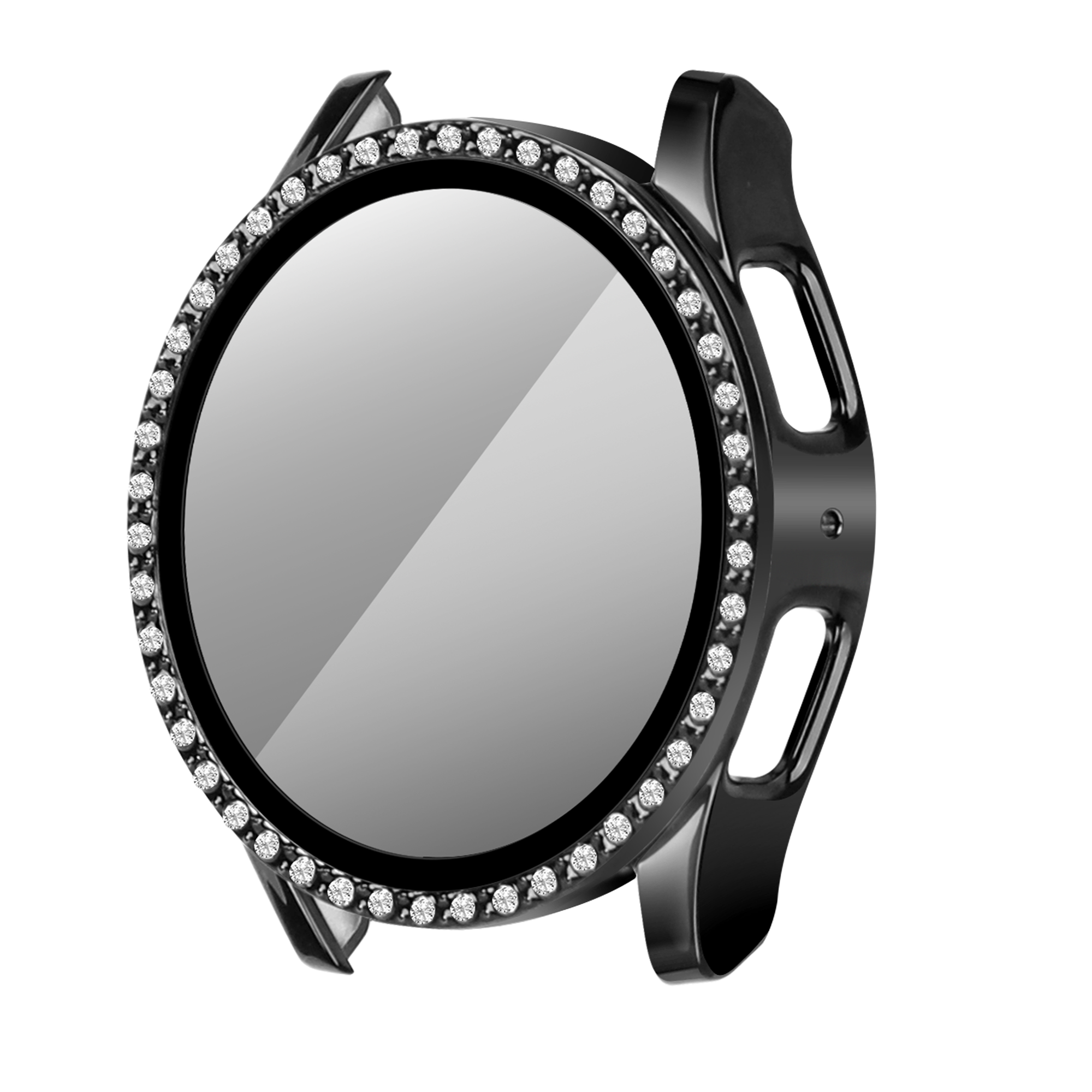 Samsung Galaxy Watch 7 - 40mm Diamond hoesje met glas (zwart)
