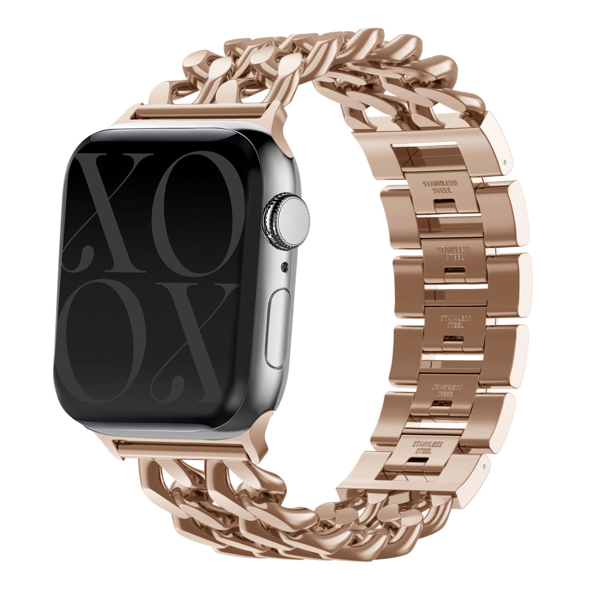 xoxo Wildhearts Apple Watch stalen bandje - Chain strap (rose gold) - 38/40/41/42mm 