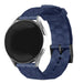 Fossil Gen 6 44mm silicone hexa band (donkerblauw)