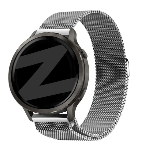 Bandz Garmin Venu 4 - 41mm Milanese loop band (zilver)