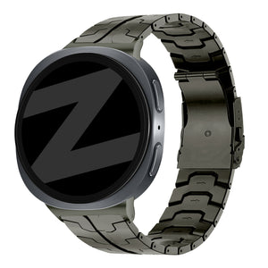 Bandz Samsung Galaxy Watch 8 - 40mm stalen band 'Iron' (grafiet)