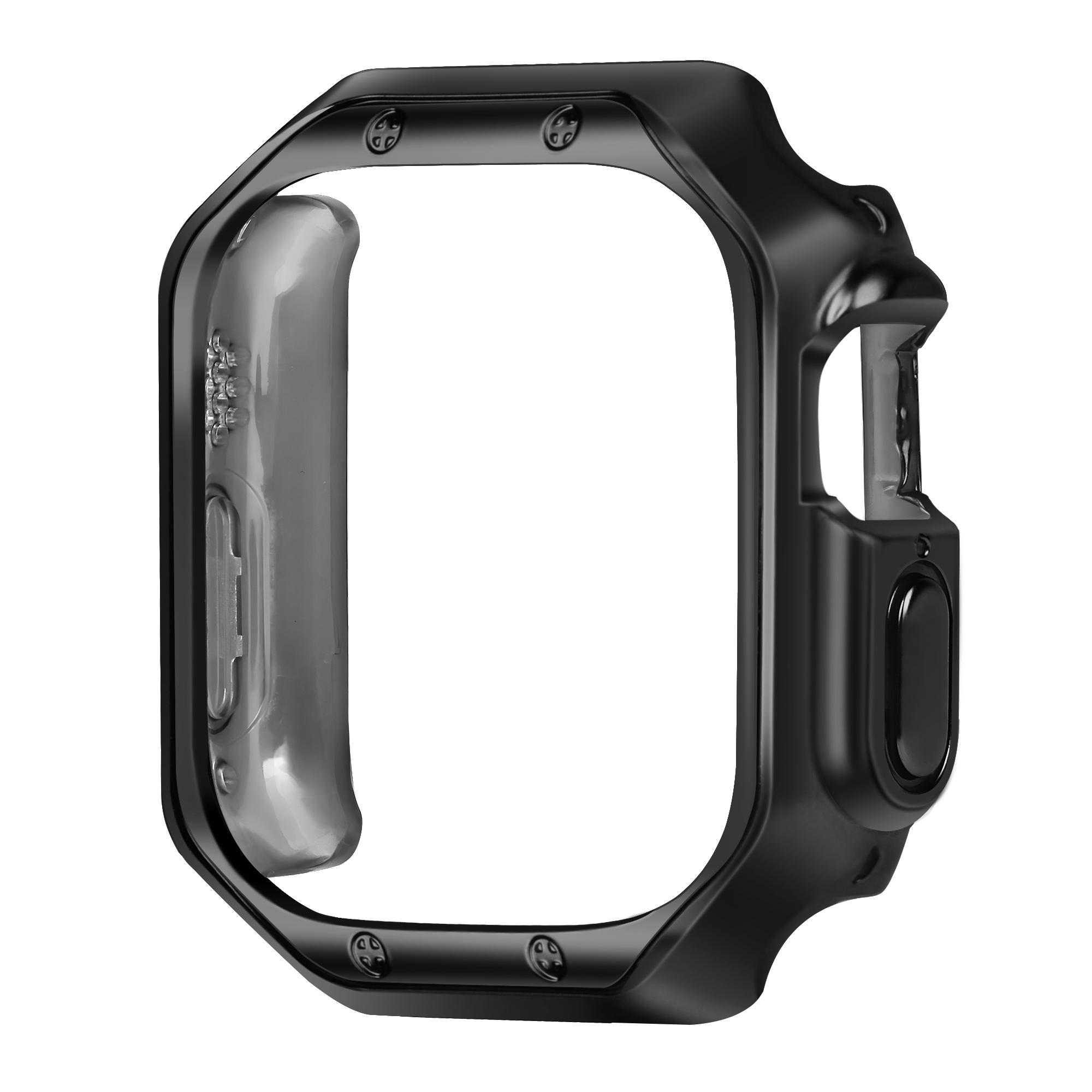 Bandz Apple Watch Ultra - 49mm Galvanized TPU Case  (Black)