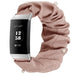 Fitbit Charge 4 scrunchie bandje (beige met parels)