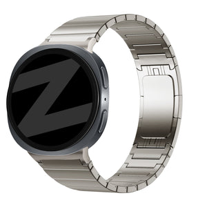 Bandz Samsung Galaxy Watch 8 Classic Titanium Strap 'One Bead' (Titanium)