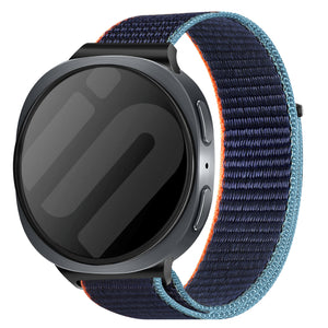  Samsung Galaxy Watch 8 - 44mm nylon bandje (donkerblauw mix)